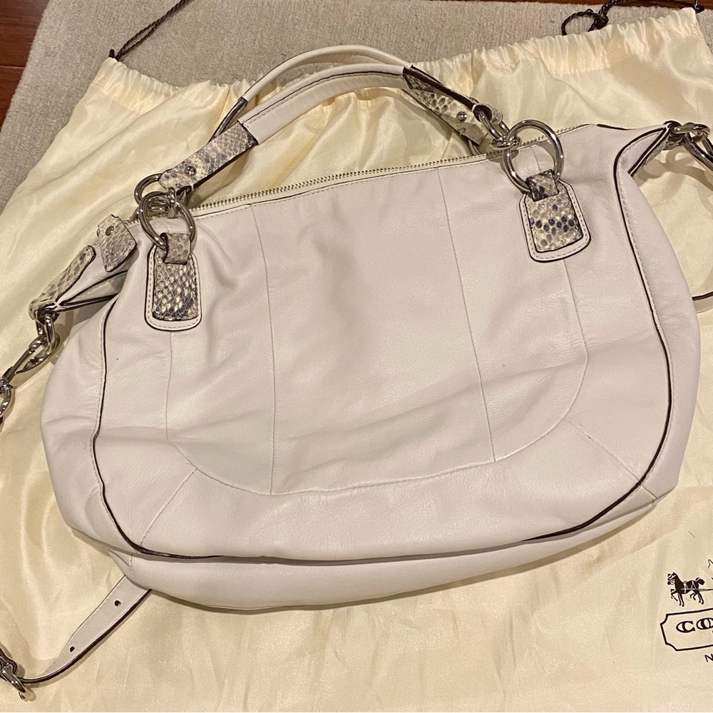 Coach Pinnacle Kristin Metallic Python Embossed S… - image 5